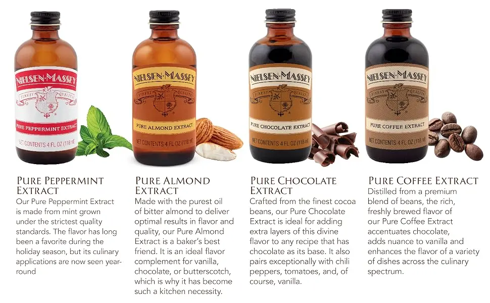Nielsen-Massey Pure Almond Extract, with Gift Box, 4 ounces Almond 4 Fl Oz (Pack of 1) - Flavor