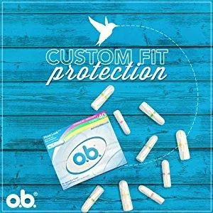 o.b. Original Non-Applicator Tampons, Regular, Super, & Super Plus Absorbancies, 40 Count (Pack of 1) - product information 6