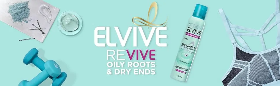 L'Oral Paris Elvive Extraordinary Clay Dry Shampoo, 4 oz. (Packaging May Vary) - product information 1