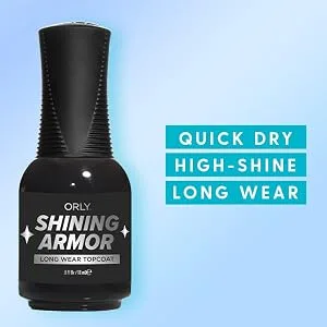 Orly Shining Armor | Longwear Fast Dry Top Coat | 0.6fl oz - no chip top coat