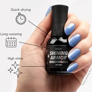 Orly Shining Armor | Longwear Fast Dry Top Coat | 0.6fl oz - orly topcoat