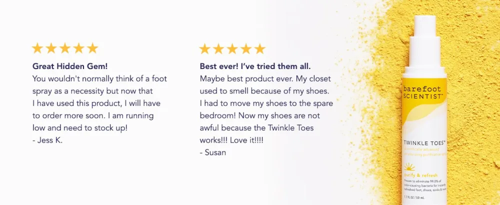 Barefoot Scientist Twinkle Toes Foot Deodorizing Purification Spray Liquid - Twinkle Toes