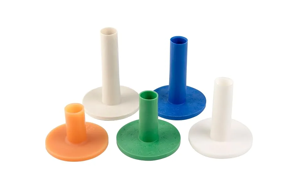 XMWangzi Golf Rubber Tees Practice Training, Driving Putting Chipping Range Mixed Size, Excellent Effect Used with Golf mats and Golf nets, Suitable for Indoor Outdoor Backyard Home Office 5 PCs - 5 colors Golf Rubber Tees
