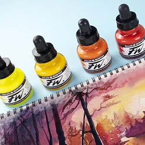 Daler Rowney FW Artists Acrylic Ink 29.5 ML Pot - White - paintz