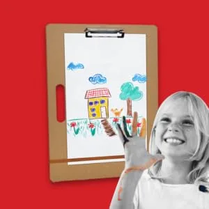 Artlicious Drawing Board - 13 x 17 Sketch Boards with Handle for Drafting Art - Portable Wooden Clipboard for Class or Studio Fit in Artists Tote 13x17 - giftable