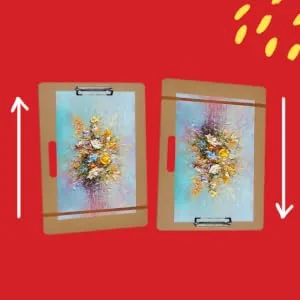 Artlicious Drawing Board - 13 x 17 Sketch Boards with Handle for Drafting Art - Portable Wooden Clipboard for Class or Studio Fit in Artists Tote 13x17 - Lefty or RIghty