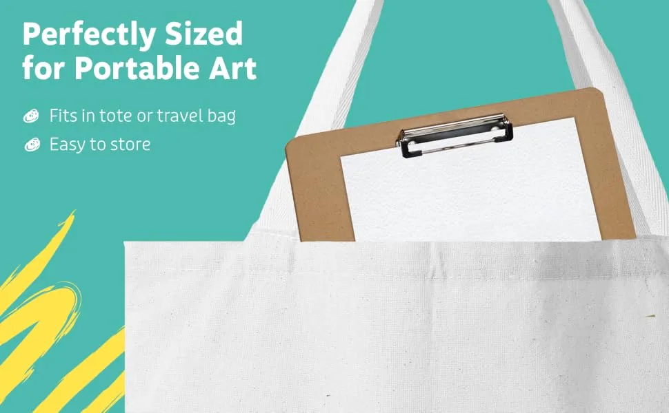 Artlicious Drawing Board - 13 x 17 Sketch Boards with Handle for Drafting Art - Portable Wooden Clipboard for Class or Studio Fit in Artists Tote 13x17 - Portable size