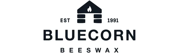 Bluecorn Beeswax 100% Pure Beeswax Pillar Candle: 2"x 4.5" 2"x4.5" - Bluecorn Beeswax Logo