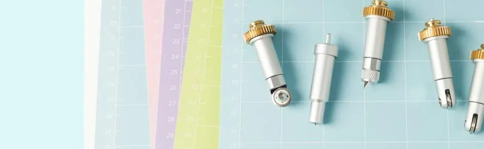 Cricut Rotary Blade Replacement Kit, Includes a Hard Cutting Blade with Protective Cap, Washer, Nut & Screwdriver, Cuts Delicate Papers & Unbacked Fabric, Compatible with Cricut Maker Cutting Machine - header