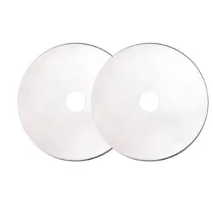 Fiskars 158290-1001 Titanium Rotaty Cutter Replacement Blades, 45mm, 2 Pack, Silver - product information 1
