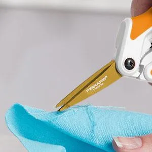 Fiskars Scissors 190520-1001 Titanium Micro-Tip Easy Action Scissors, 6 Inch, Orange Orange/White - product information 5