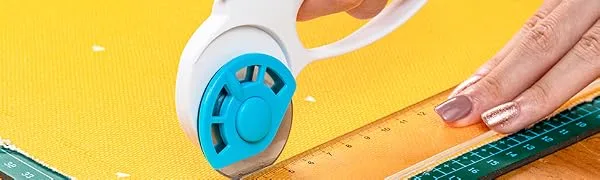 Kingsource SKS-7 Titanium Coated 10 Packs 60mm Pack Rotary Cutter Blades Replacement for Fits Olfa, Fiskar, Martelli, Truecut Cutter Patchwork Tool, Perfect for Cuts Fabric, Sewing, Leather and Paper - product information 1