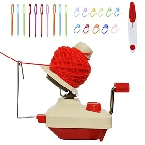Knewmart Yarn Ball Winder,Convenient Ball Winder for Yarn,Yarn Swift and Ball Winder Combo with Easy Installation for Yarn Storage + 1 Pcs Scissors (2) - product information 3