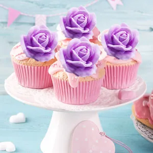 6Pcs 3D Flower Silicone Molds Set, Bloom Rose Silicone Molds for Soap Making ,Peony Molds for Handmade Chocolate, Cupcake, Dessert Decoration (6Pcs A) - product information 8