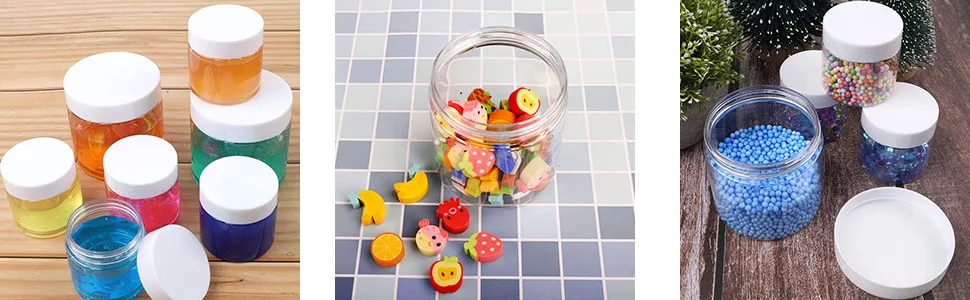SGHUO 24 Pack Empty Slime Containers - SGHUO