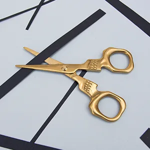 Suck UK Stainless Steel Skull Scissors Novelty Scissors, for General Purpose and Household Use, Gold - skull scissors