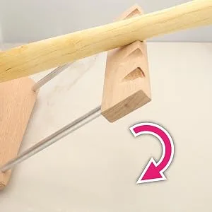 The Beadsmith Sharp Texturing Hammer - 9 Inches with Wooden Handle, 73.5mm,1.2oz Steel Head with Two 12mm Faces - Texturing Tool Used to Add Patterns & Dimension to Metalwork Sharp Texturing 9In. 12mm - tipping stand
