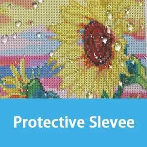 TTPOLONG A3 Diamond Painting Storage Book, Diamond Art Portfolio Book 30 Pags Clear Pockets Plastic Sleeves(16.8X12.5 Inch) Blue 17x12.5 Inch - product information 4
