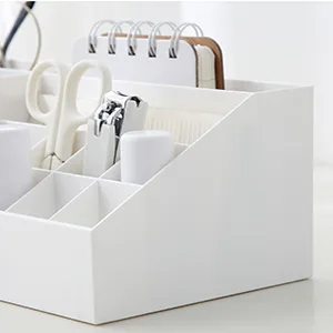 Multifunction Desk Organizer, BREIS Makeup Storage for Eyeshadows, Concealers, Powders, Nail Polish,9.65x 4.8x 3.67 (White) - Makeup organizer