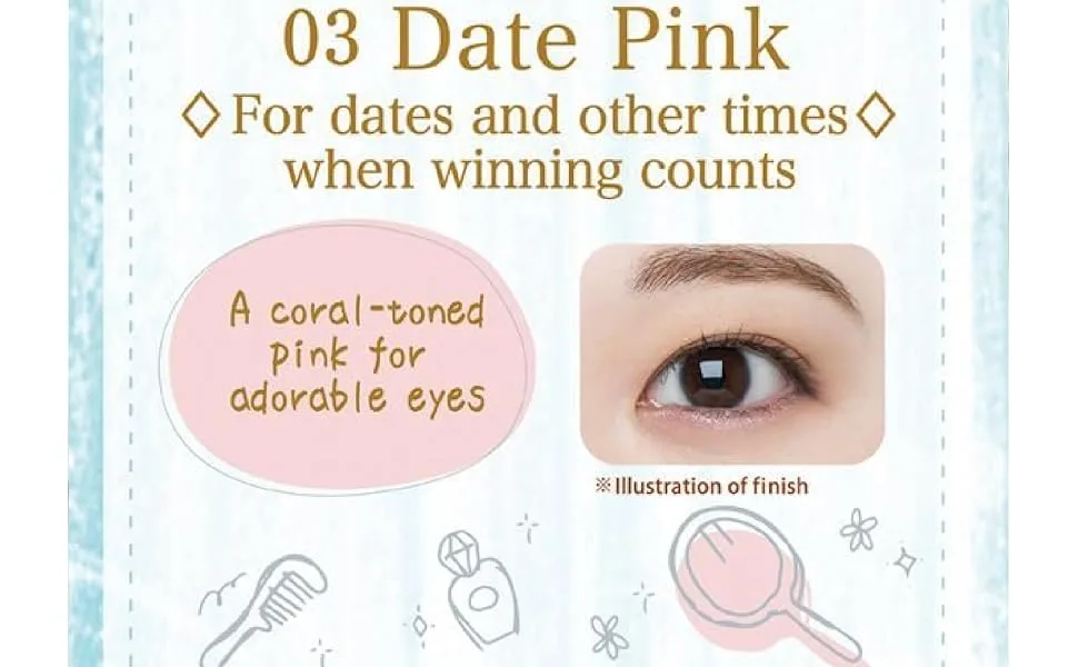 CANMAKE Creamy Touch Pearl (02 Holiday Beige) - 03 Date Pink