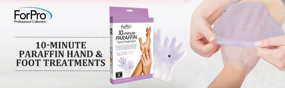 ForPro 10-Minute Paraffin Foot Treatment, Spa and Home Treatment Booties, Relaxing Lavender, One-Pair - product information 1