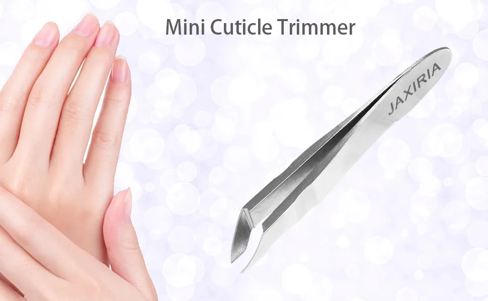 Mini Nail Cuticle Trimmer Kit Cuticle Nipper Cutter Nail Polish Pusher Cuticle Peeler Scraper Perfect for Hang nails - for Fingernails and Toenails(1 Pack) - Mini Cuticle Trimmer