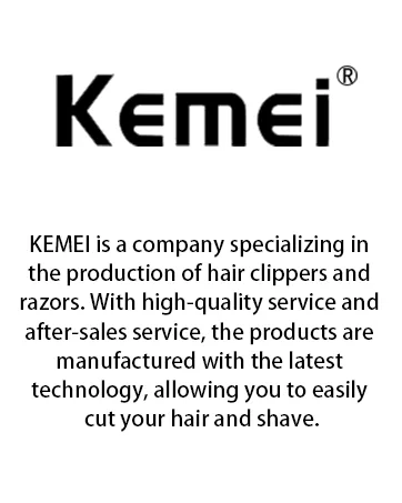 KEMEI Mini Clippers Trimmer Groomer Cordless Self-Haircut Kit Styling Shears With Stainless Steel - product information 2