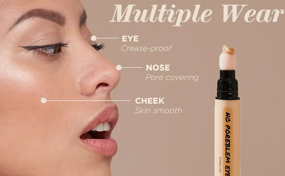 TOUCH IN SOL No Poreblem Eye Primer - Eyeshadow Primer with Push Click Pen and Sponge Tip - Long-Lasting Eyeshadow Base without Smudging and Creasing, 0.14 fl.oz. - product information 16