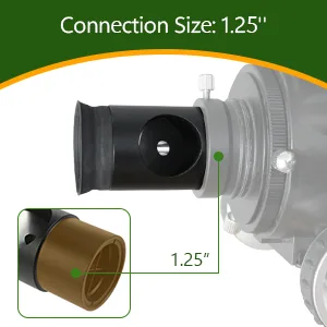 Astromania 1.25Inch Metal Collimating Cheshire Eyepiece Without Laser for Newtonian Reflector Telescope - Short Version - eyepiece3