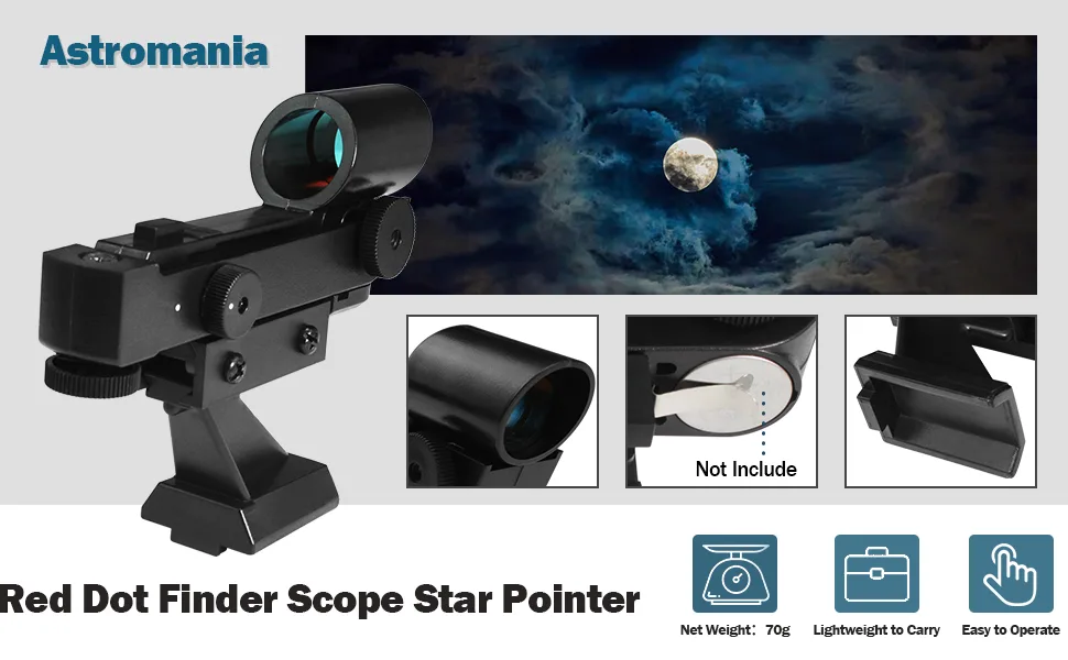 Astromania Finderscope Starpointer for Astronomical Telescopes with Slide-in Bracket - product information 16