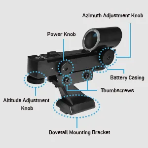 Astromania Finderscope Starpointer for Astronomical Telescopes with Slide-in Bracket - product information 17