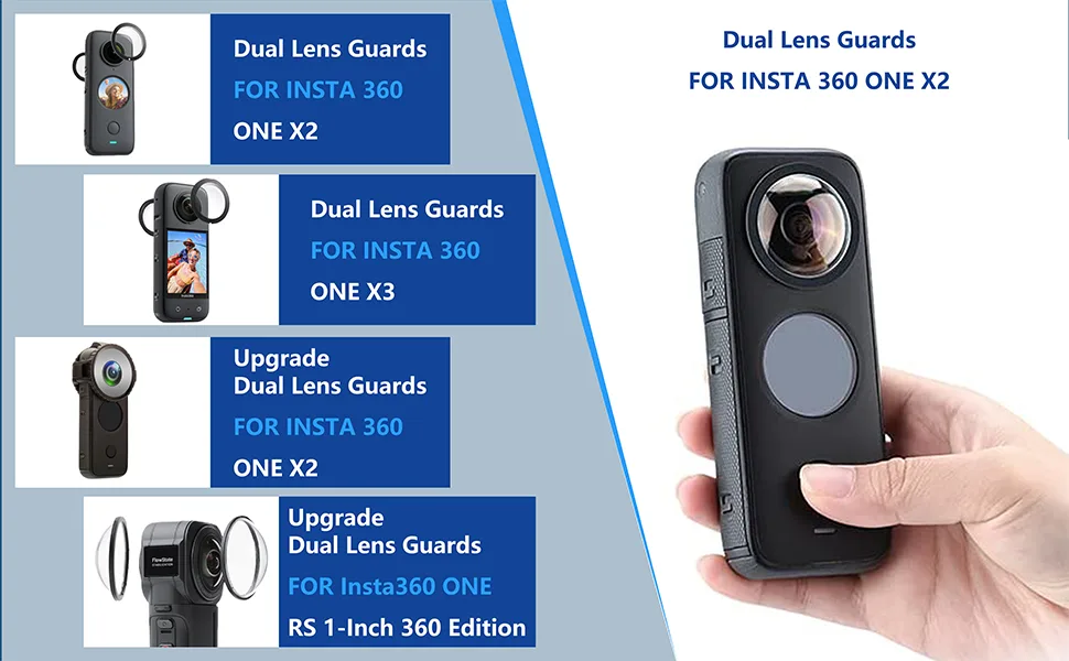 Dual Lens Guards for Insta360 One X2 Accessories - product information 3