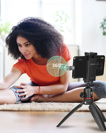 BOYA BY-M1 3.5mm Electret Condenser Microphone with 1/4" adapter for Smartphones iPhone DSLR Cameras PC - BOYA