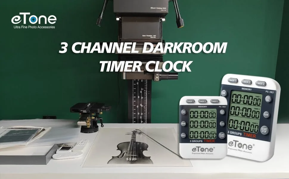 eTone 3 Channel Timer Counter Darkroom Developing Countdown Clock Processing Equipment Film Camera Accessories - timer
