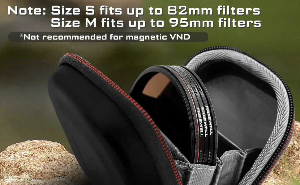 FREEWELL DSLR/Mirrorless Filter Carry Case fits up to 82mm Filters Small - product information 4