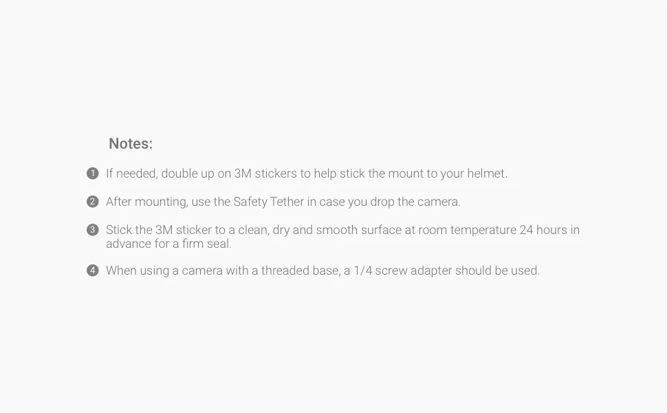 Insta360 Helmet Mount Bundle for ONE R, ONE X, ONE Action Camera - product information 4