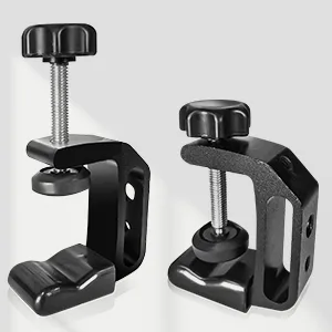 Julius Studio 2-Pack C Clamp Multi Functional Adapter for Various Situation, Standard 1/4" 3/8" Female Screw Thread Hole for Mounting Equipment, Photo Video Studio, Wood Work, JSAG381 - Clamps