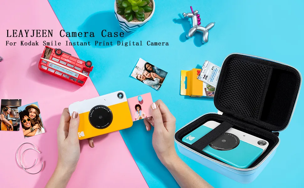 Leayjeen Camera Case Compatible with Kodak Printomatic/Kodak Smile Digital Instant Print Camera(Case Only) Blue - product information 2
