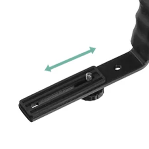 LimoStudio Camera Bracket Mount Heavy Duty Photography Video L-Bracket with Standard Flash Shoe Mounts, AGG1179 1 Pack - L-bracket