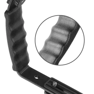 LimoStudio Camera Bracket Mount Heavy Duty Photography Video L-Bracket with Standard Flash Shoe Mounts, AGG1179 1 Pack - L-bracket