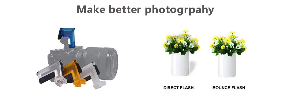 Mcoplus Diffuser Flash Bounce Cards for Sony NeX 6 and Alpha a6000 a6100 a6300 a6400 a6500 Cameras - sony flash bounce