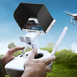 Monitor Sun Hood Sunshade Compatible for Phones iPads Tablets on Remote Controller for DJI Spark/Mavic/Phantom/Inspire/OSMO (Upgraded Version) (136mm) L136 - drone