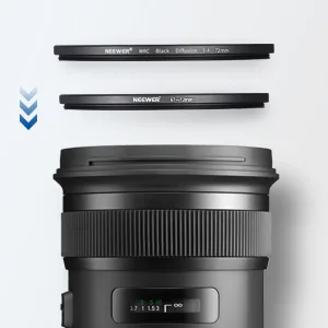 NEEWER 8PCS Step Up Rings Filter Adapter, 49-52mm, 52-55mm, 55-58mm, 58-62mm, 62-67mm, 67-72mm, 72-77mm, 77-82mm Threaded Premium Anodized Aluminum Frame - product information 4