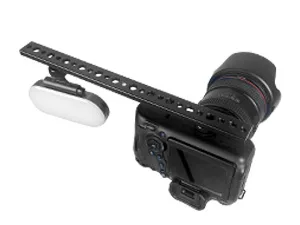 Cold Shoe Bracket Extension Bar, Tripod Bracket Mount Dual Camera Flash Mount Can Be Adjust Easily, Aluminum Hot Shoe Extension Bar with 1/4" & 3/8" Screw for Camera LED Video Light Flash Light - camera flash brackets