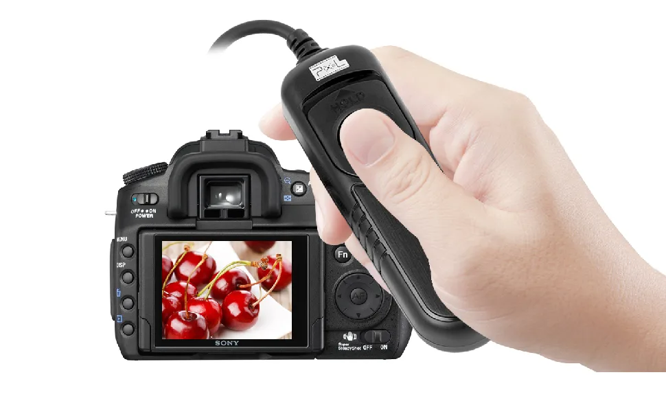 Pixel RC201 Remote Shutter Switch N3 Shutter Release Cable for Canon EOS Cameras with Screen Cleaning Cloth, Replaces Canon RS-80N3 - RC-201