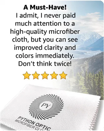Python Premium Cloth for High Definition Lenses, Glasses, Screens and Expensive Optics - Large Scratch-Free Cleaning & Polish Cloth 12x16in - best reviewed microfiber cleaning cloth