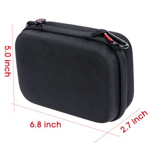 Smatree Carrying Case Compatible for GoPro Hero 8/7/6/5/4/3+/3/2/1/GOPRO HERO (2018)/DJI Osmo Action(Black & Red)-Extra-Small - product information 13
