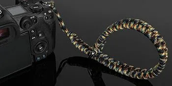 SUNYA Camera Wrist Strap ,Paracord Camera Hand Sling, Quick Release, Portable Attachment Green - camera hand strap