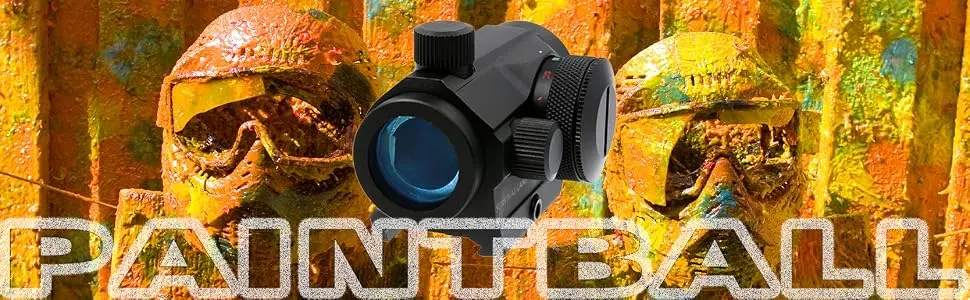 Survival Land Micro Dot Sight, Selectable Red Dot Sight or Green Dot Sight - paintball paint ball air soft airsoft sight scope gun gunsight gunsite site holo holoscope red dot