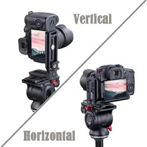 DSLR Camera L Bracket Vertical Horizontal Switching Tripod Quick Release Plate Compatible with Canon Nikon Sony DJI Osmo Ronin Zhiyun Stabilizer Tripod Monopod - product information 2